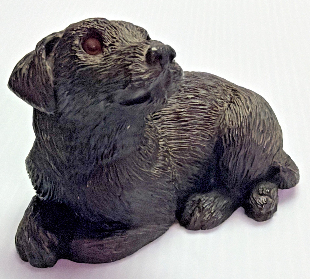 Vtg Jennings Decoy Co Black Lab Puppy Hunting Dog Figurine